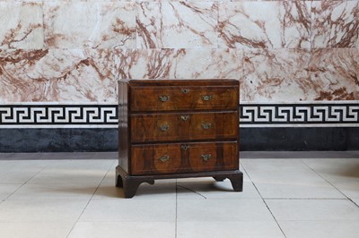 Lot 219 - A walnut chest of drawers