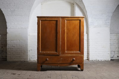 Lot 338 - A scumbled pine estate cabinet