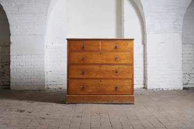 Lot 405 - An ash chest of drawers