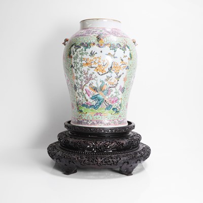 Lot 123 - A Chinese famille rose vase