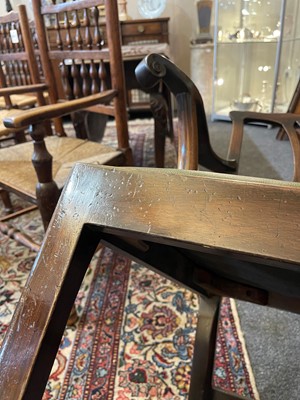 Lot 424 - A set of eight George III mahogany dining chairs