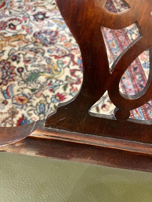 Lot 424 - A set of eight George III mahogany dining chairs