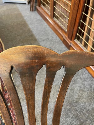 Lot 424 - A set of eight George III mahogany dining chairs