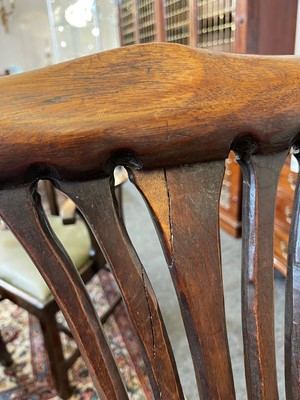 Lot 424 - A set of eight George III mahogany dining chairs