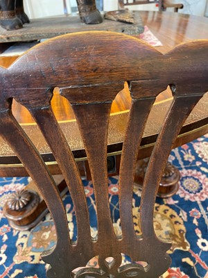 Lot 424 - A set of eight George III mahogany dining chairs