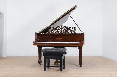 Lot 484 - A rosewood baby grand piano by Steinway & Sons