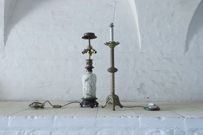 Lot 131 - Two Victorian table lamps