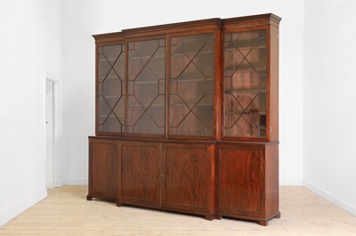 Lot 479 - A George III mahogany library bookcase