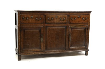 Lot 469 - A George III oak dresser base