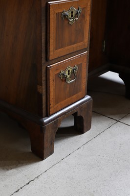 Lot 74 - A George I walnut kneehole desk or dressing table