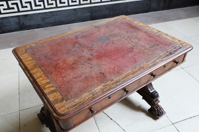 Lot 19 - A pair of William IV mahogany library tables