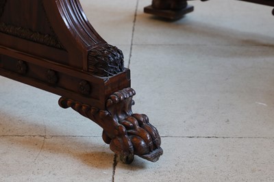 Lot 19 - A pair of William IV mahogany library tables