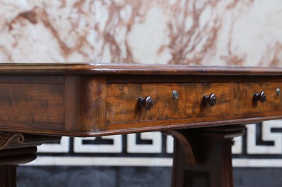 Lot 19 - A pair of William IV mahogany library tables