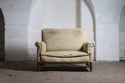 Lot 378 - An upholstered love seat