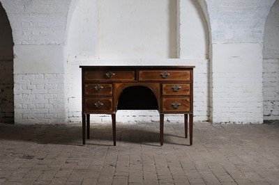 Lot 270 - An Edwardian mahogany inlaid sideboard