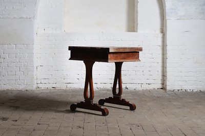 Lot 268 - A William IV rosewood games table