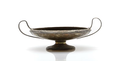 Lot 107 - A silver pedestal bowl