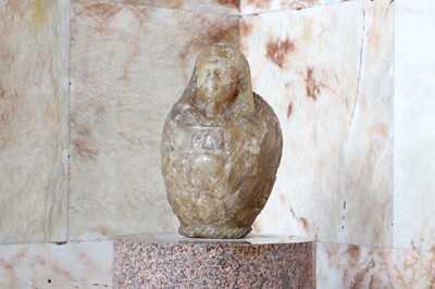 Lot An Egyptian-style alabaster canopic jar