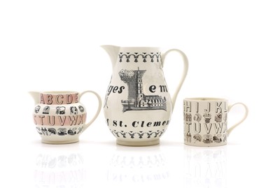 Lot 206 - A Wedgwood pottery alphabet jug