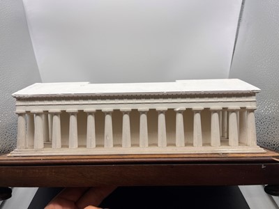 Lot 250 - A plaster of Paris model of the Temple of Hera II at Paestum