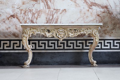 Lot 6 - A George II carved and gilt console table