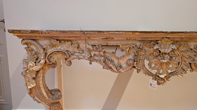 Lot 6 - A George II carved and gilt console table