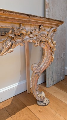 Lot 6 - A George II carved and gilt console table