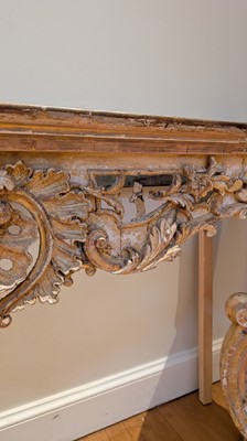 Lot 6 - A George II carved and gilt console table