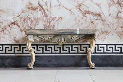 Lot 6 - A George II carved and gilt console table