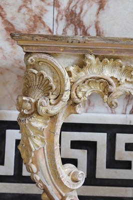 Lot 6 - A George II carved and gilt console table