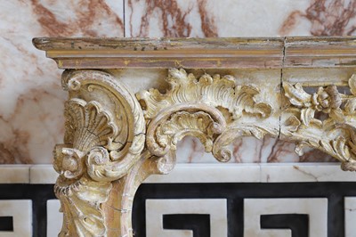 Lot 6 - A George II carved and gilt console table