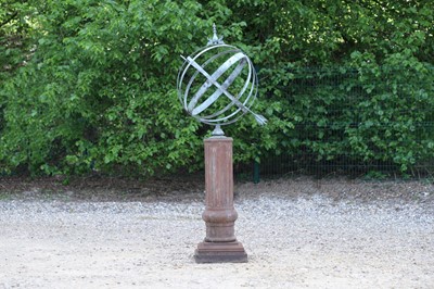 Lot 681 - A bronze armillary sphere