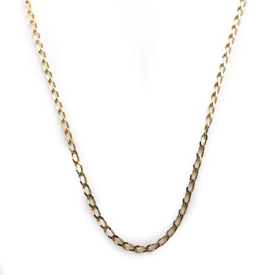 Lot 475 - A 9ct gold cable link chain, by UnoAErre