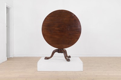 Lot 375 - A large George II mahogany tripod table