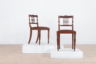 Lot 430 - A pair of George IV rosewood side chairs