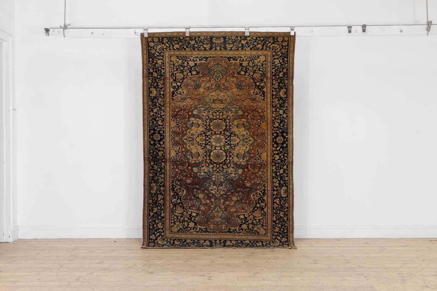 Lot 435 - A Persian wool rug