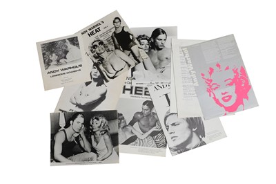 Lot 151 - A collection of Andy Warhol press booklets, stills and other ephemera