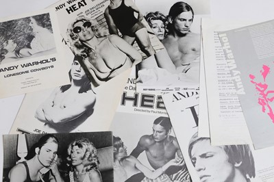 Lot 151 - A collection of Andy Warhol press booklets, stills and other ephemera