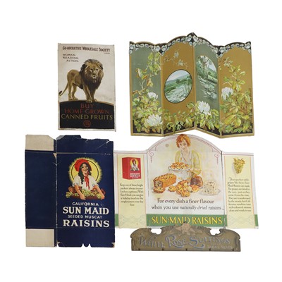 Lot 468 - A collection of British and American advertising counter display models and boards