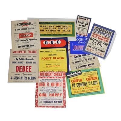Lot 82 - A group of cinema advertising posters/cards