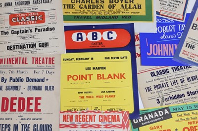 Lot 82 - A group of cinema advertising posters/cards