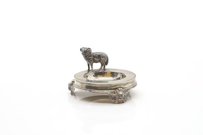 Lot 15 - A silver ashtray
