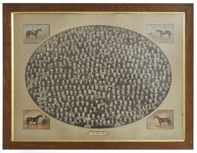 Lot 118 - An engraving of the members of The Turf Club