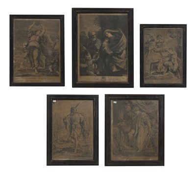 Lot 193 - A group of five prints of Old Master engravings