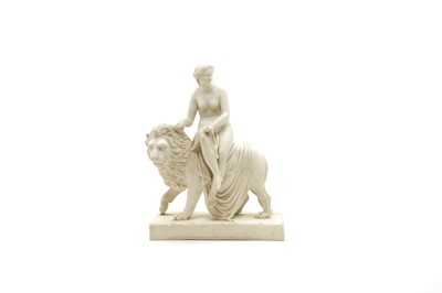 Lot 203 - A Parian ware figure group