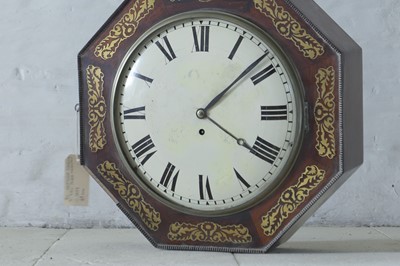 Lot 38 - A late Regency rosewood cased wall timepiece