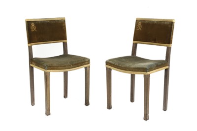 Lot 247 - Two George VI coronation chairs