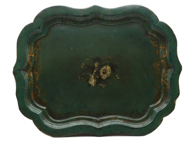 Lot 258 - A Victorian papier mache tray