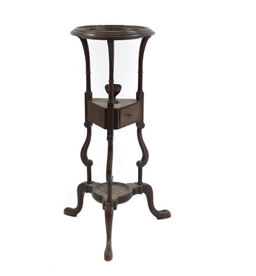 Lot 251 - A mahogany wig stand