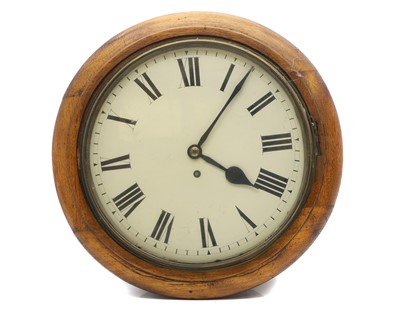 Lot 219 - A mahogany fusee wall clock